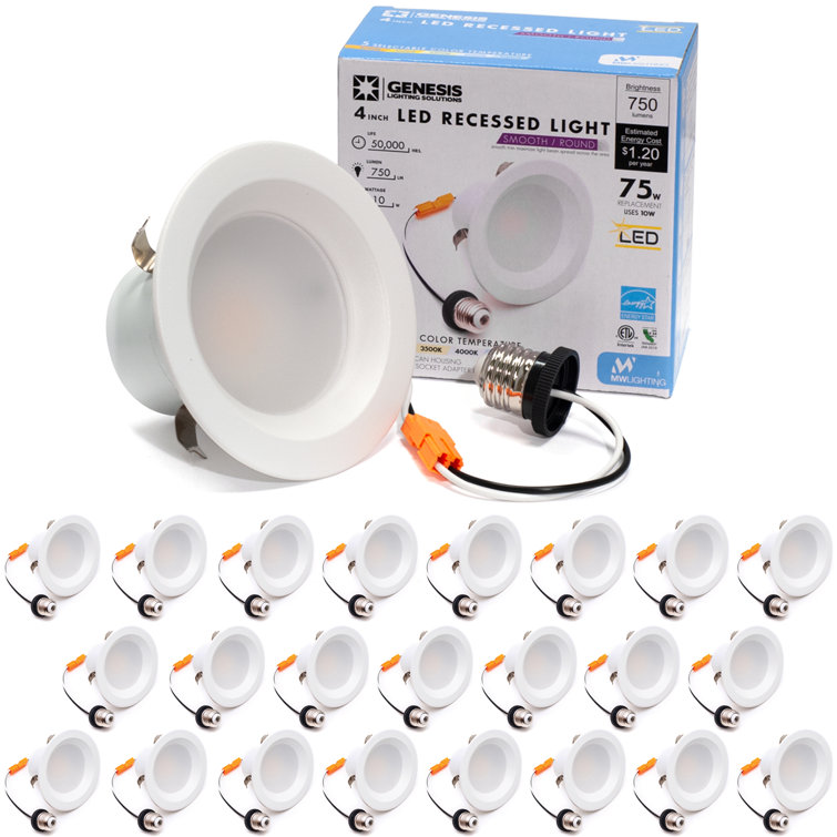 MW LIGHTING 4 Inch 5 Selectable Color Temperature LED Downlight